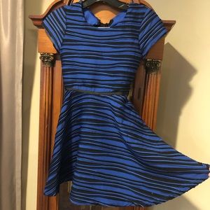 Beautiful striped blue and black dress